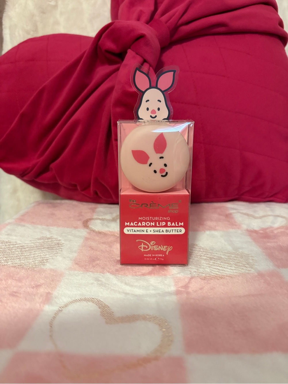 Disney x The Crème Shop Piglet Pink Macaroon Lip Balm-Rosy Watermelon